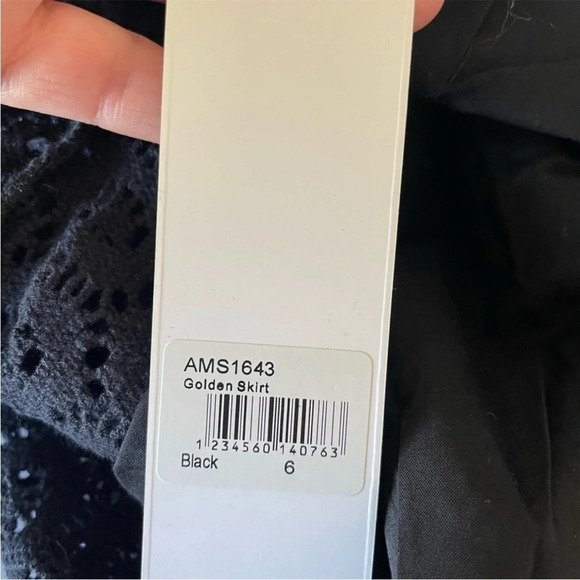 Alice McCall black lace  Golden midi skirt - Picture 7 of 10